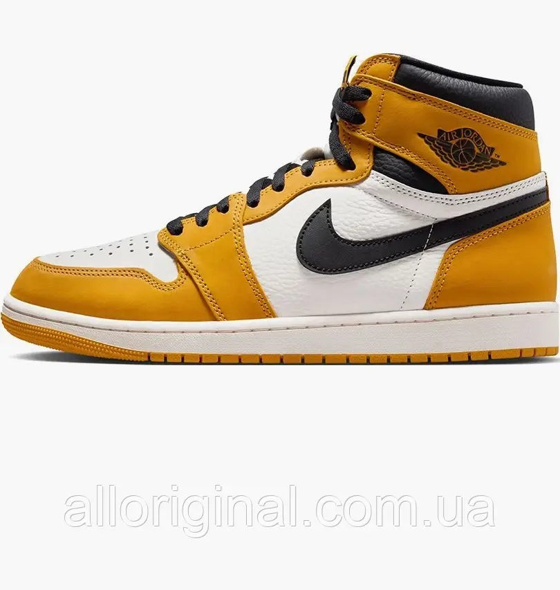 AllOriginal com ua Кросівки Air Jordan 1 Retro High Og White/Yellow DZ5485-701 РОЗМІРИ ЗАПИТУЙТЕ, фото 1