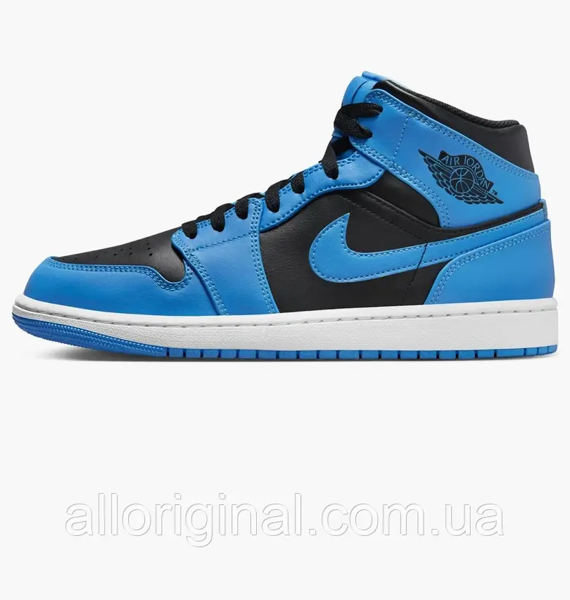 AllOriginal com ua Кросівки Air Jordan Air 1 Mid Shoes Black/Blue DQ8426-401 РОЗМІРИ ЗАПИТУЙТЕ, фото 1
