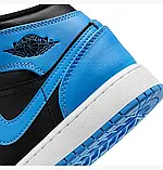 AllOriginal com ua Кросівки Air Jordan Air 1 Mid Shoes Black/Blue DQ8426-401 РОЗМІРИ ЗАПИТУЙТЕ, фото 5