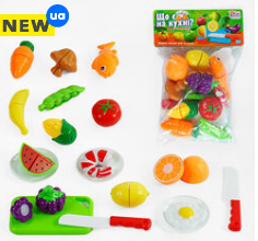 Гр Продукти на липучках “Що є на кухні?” 65395 (120/2) "4FUN Game Club", 19 елементів, у пакеті, шт, фото 1