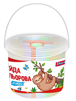 Крейда кольорова 16 шт. "Yes" JUMBO Zoo Land кругла у відрі, 400480, шт