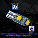 Комплект світлодіодних ламп NAPO LED T5-3030-3smd T5 W1,2W 4 шт колір світіння синій лід, фото 2
