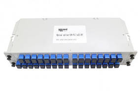 Дільник оптичний корпусний 1x32 SC/UPC (DIN LGX) горизонтальний сплітер (Splitter PLC) ValCord