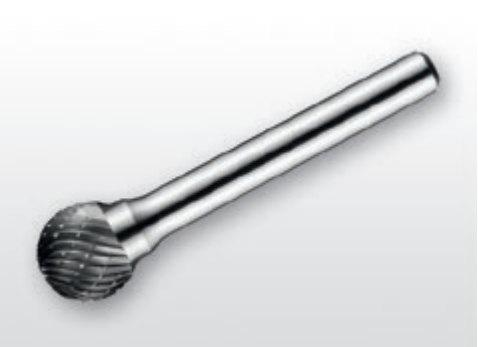 Борфреза твердосплавний тип D (сферична), 3.0 мм, хвостовик 3 мм перехресна насічка, фото 1