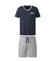 Пижама (футболка и шорты) для мужчины Livergy LIDL 409166 S темно-синий