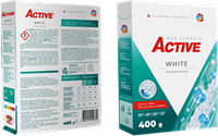 Порошок для стирки белых вещей Active White 400 g