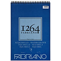 Альбом для акварели на пружине Fabriano 1264 25% хлопка A4 (21х29.7см) 300 г/м2 30 л. среднее зерно