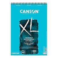 Альбом для акварелі на пружині Canson XL А3 (29,7 х42см) 300 г/м2 30 арк. середнє зерно