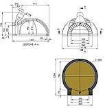 Дров'яна піч GR100 VALORIANI Італія, фото 2