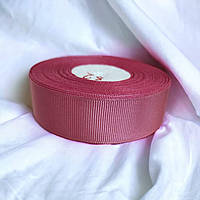 Стрічка репсова 2.5 см Коралово-пудрова ( рулон 22 метри) Р25-82-22