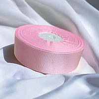 Стрічка репсова 2.5 см Рожева ( рулон 22 метри) Р25-04-22