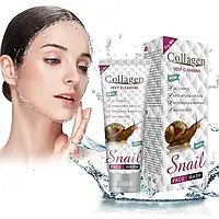 Пінка для вмивання Collagen Snail Deep Cleansing з колагеном та муцином равлика, 100 мл