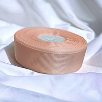 Стрічка репсова 2.5 см Персикова ( рулон 22 метри) Р25-07-22