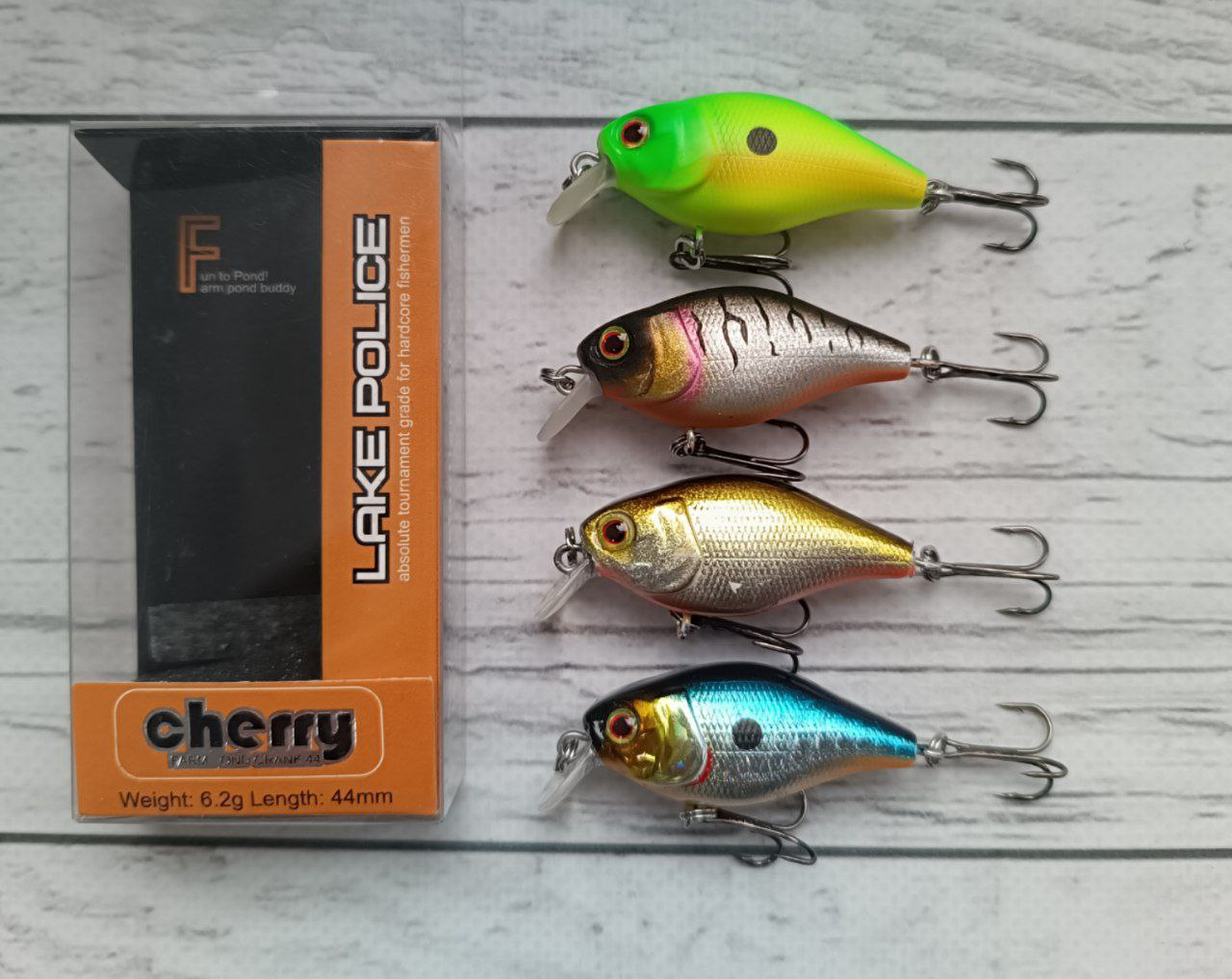 Набір Воблер Cherry 44F ( Columbia ) 44мм / 6.2гр 4шт