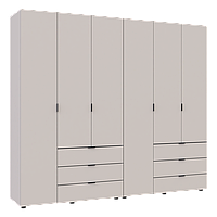 Комплект гардеробных шкафов ГЕЛАР 3+3 двери Кашемир 232,4х49,5х203,4h (80737640)