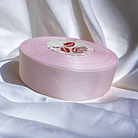 Стрічка репсова 2.5 см перламутрово Рожева ( рулон 22 метри) Р25-41-22