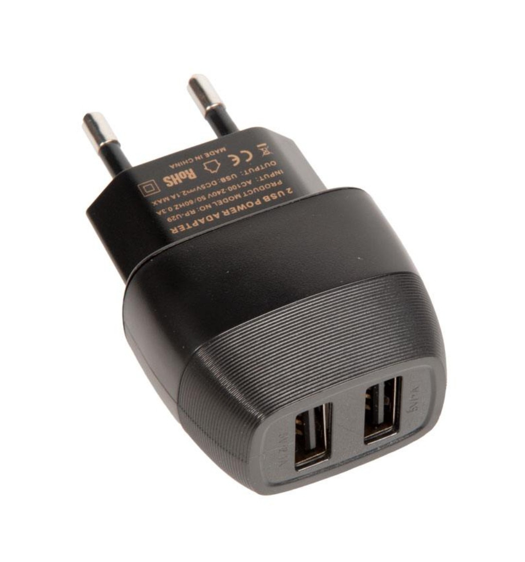 RP-U29 Зарядний пристрій REMAX RP-U29 Flinc 2xUSB-A, 5V, 2.1A, чорний