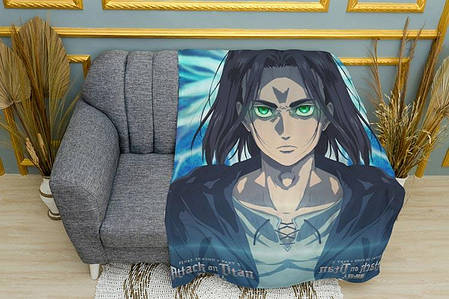 Плед «Eren Yeager. Attack on Titan. Anime», фото 1
