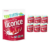 Лакрица licorice YumEarth мягкая пищевая безглютеновая гранатовая лакрица 142 г