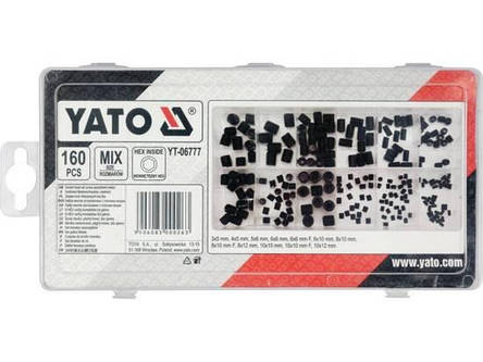 Гвинти під шестигранний шліц 3-10 мм YATO; наб. 160 шт., фото 3
