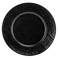Тарелка "Инь и ян" 27 см, цвет чёрный
