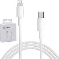 Кабель зарядки для Apple iPhone iPad Lightning to Type-C (USB-C) 1M белый