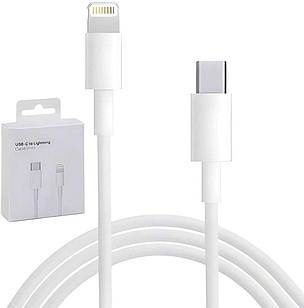 Кабель зарядки для Apple iPhone iPad Lightning to Type-C (USB-C) 1M білий