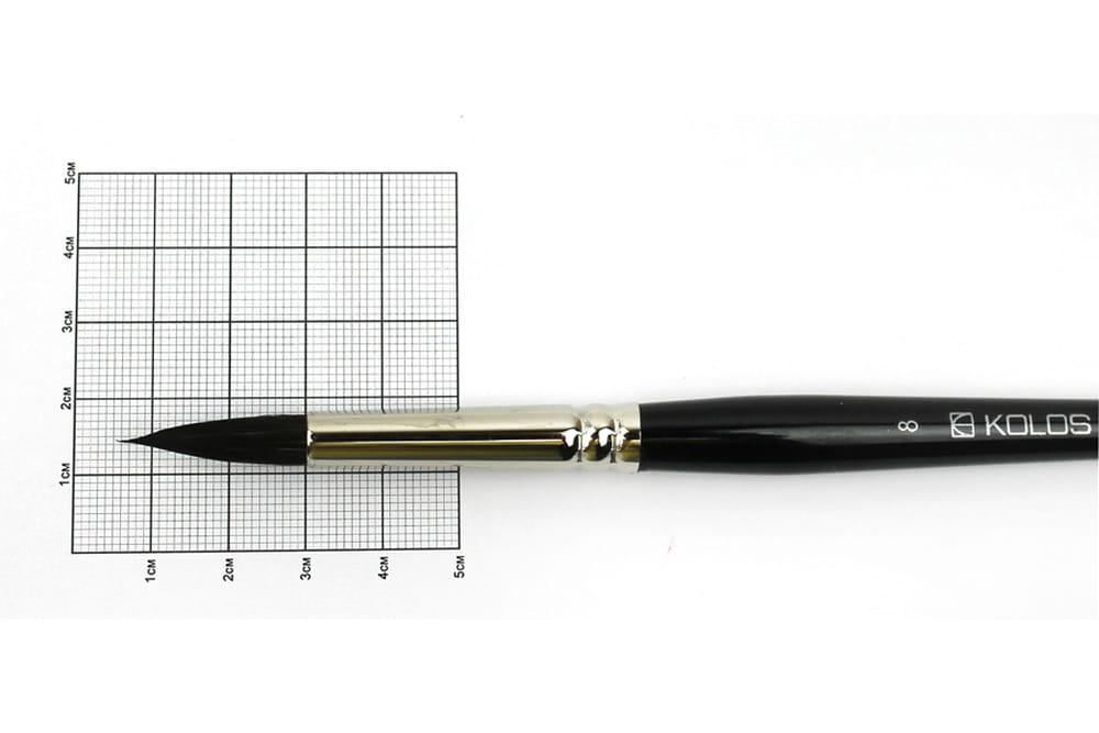 Пензель KOLOS Білка кругл Classic 3049R к.р._№8