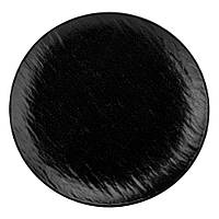 Тарілка "Симфонія" 23 см, кругла, колір чорний