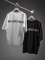 Футболка Balenciaga черная,мужская футболка футболка брендовая однотонная футболка стон баленсиага