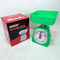 Весы кухонные механические MATARIX MX-405 5 кг, весы для взвешивания продуктов. Цвет: зеленый upg