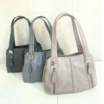 Сумочка жіноча містка на блискавці з кишенею в різних кольорах Liza