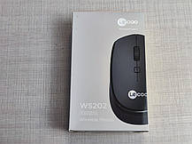 Мишка миша бездротова Lenovo Lecoo WS202 800-1200-1600dpi чорна, фото 5