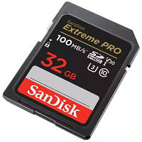 Карта памяти SanDisk 32GB SD class 10 UHS-I U3 V30 Extreme PRO (SDSDXXO-032G-GN4IN) g