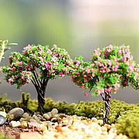 Декоративные деревья маленькие от 6см до 7см для флорариума, мини-сада, минкроланшафта, диорам, моделизма Вишня