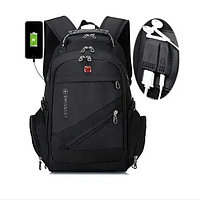 Вместительный рюкзак SwissGear 8810 городские и спортивные рюкзаки с aux прочный объемный качественный рюкзак