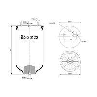 Подушка пневмоподвески FEBI BILSTEIN FE20422