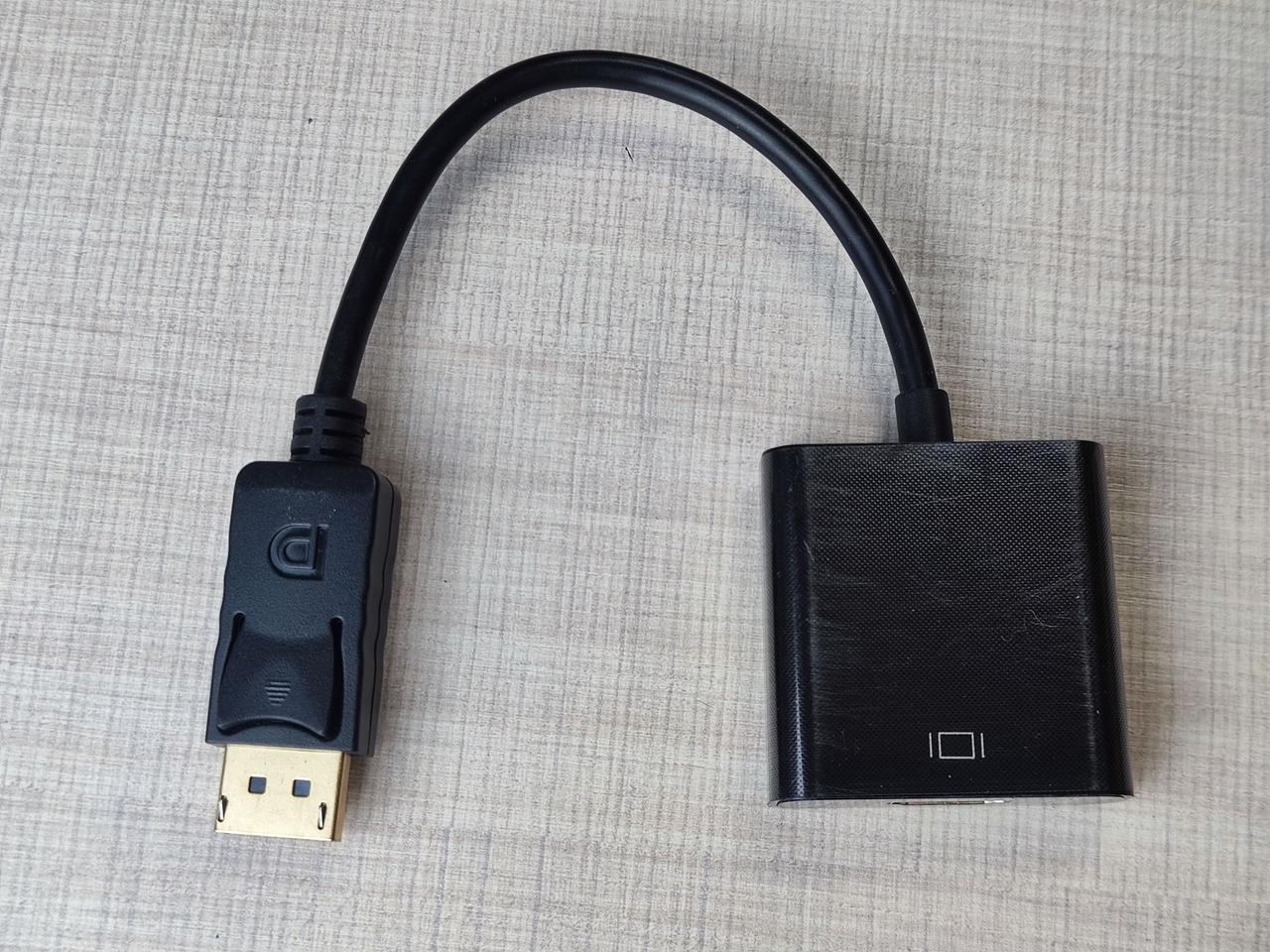 Перехідник DisplayPort - HDMI, кабель 10см