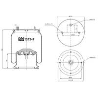 Подушка пневмоподвески FEBI BILSTEIN FE101347