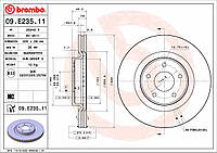 Тормозной диск BREMBO 09.E235.11