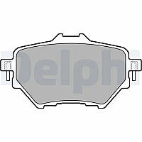 Комплект тормозных колодок, дисковый тормоз DELPHI LP2505