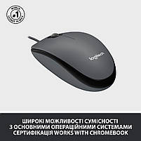 Мишка Logitech M100 USB Black (910-006652), фото 5