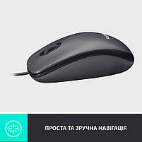 Мишка Logitech M100 USB Black (910-006652), фото 6
