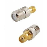 Перехідник ВЧ гніздо SMA-гніздо F, латунь, фото 2