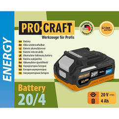 Акумуляторна батарея Procraft Battery 20/4 4 А/год Energy (20 В)