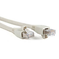 Патч-корд 0.5м, FTP, cat.5e, CU, 24AWG, grey Kingda KD-PAFT4050GY i