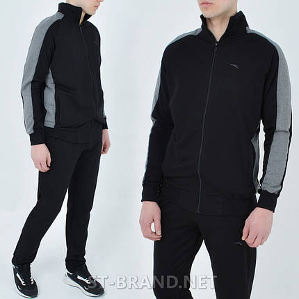 M,L,XL,2XL. Чорний чоловічий спортивний костюм ST-BRAND / Трикотаж двунитка відмінної якості, фото 1