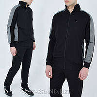 M,L,XL,2XL. Черный мужской спортивный костюм ST-BRAND / Трикотаж двунитка высокого качества