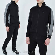 M,L,XL,2XL. Чорний чоловічий спортивний костюм ST-BRAND / Трикотаж двунитка відмінної якості