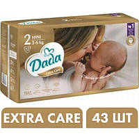 Подгузники детские Dada Extra Care 43 шт/уп, размер №2 Mini 3-6 кг